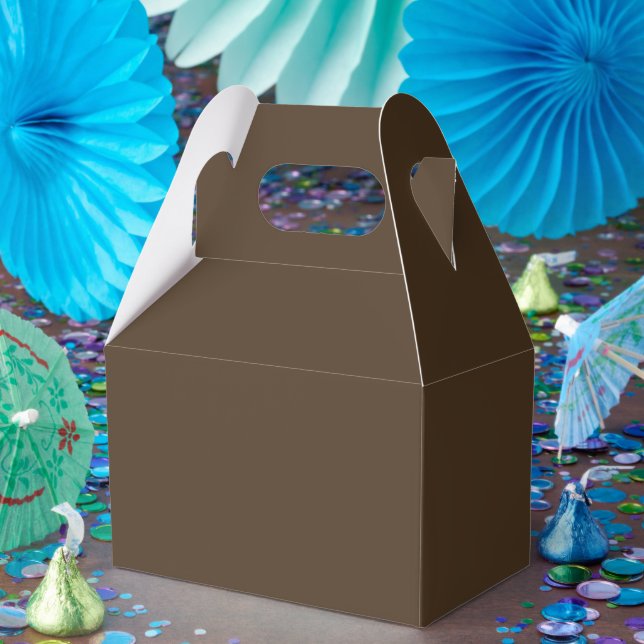 Caixas de Favor Personalizadas Café Marrom – Gable (Festa)