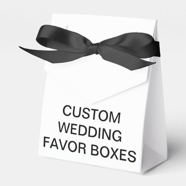Caixas de Favor Personalizadas de Casamento de Ten (Frente)
