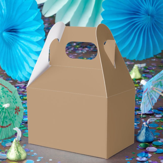 Caixas de Favor Personalizadas de Papel Marrom – G (Festa)