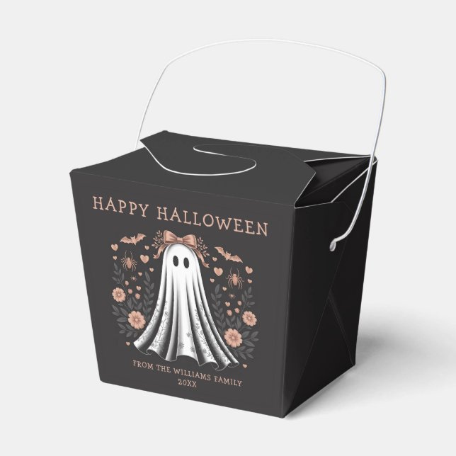 Caixas de Favor Personalizadas do Fantasma Feliz F (Frente)