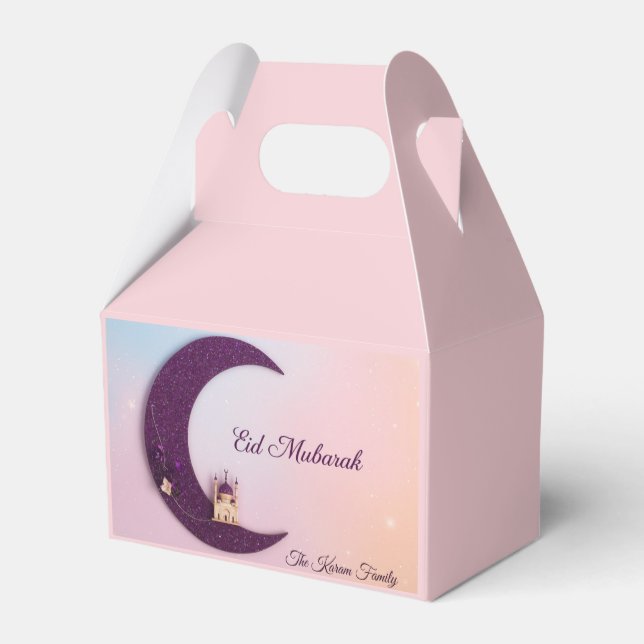Caixas de Favor Personalizadas Eid Mubarak (Verso)
