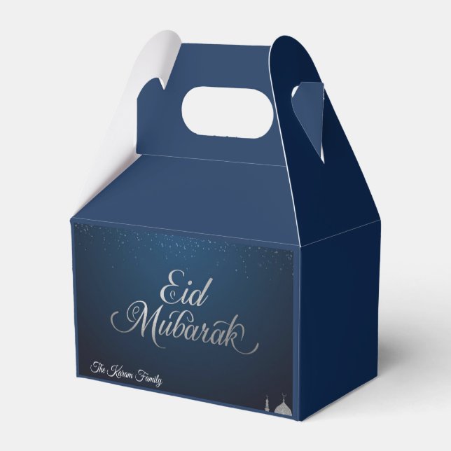 Caixas de Favor Personalizadas Eid Mubarak (Verso)