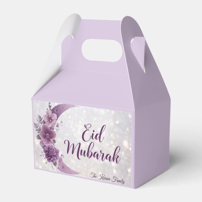 Caixas de Favor Personalizadas Eid Mubarak (Verso)
