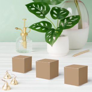 Caixas de Favor Personalizadas em Papel Marrom – E