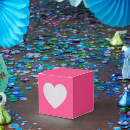 Caixas de Favor Personalizadas Rosa – Estilo Coraç