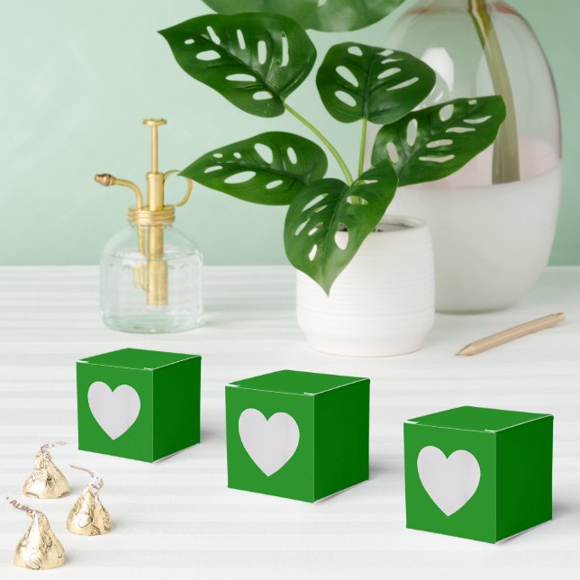 Caixas de Favor Personalizadas Verdes – Estilo Cor (Múltiplo)