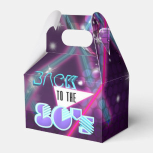 Caixas de Favor Retro da Festa Glam VOLTA PARA OS 