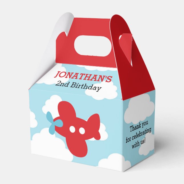 Caixas de favorecimento do avião (azul e vermelho) (Frente)