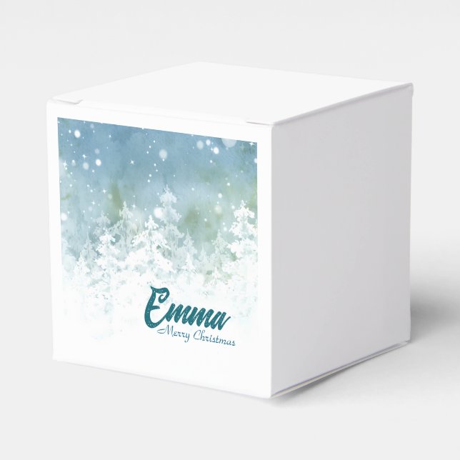 Caixas de favores de Natal personalizadas - Invern (Frente)