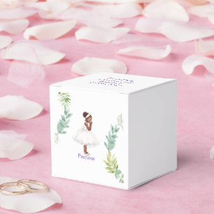 Caixas de favores personalizadas do 1º dia da comu