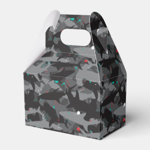 Caixas de Favoritos da Camouflagem Preta e Teal de