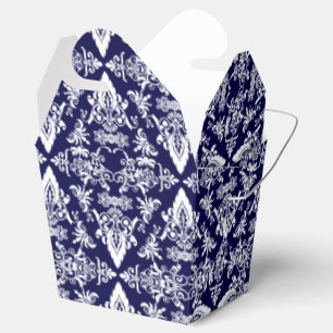 Caixas de favoritos Damask 05 Marinho-White-Take O