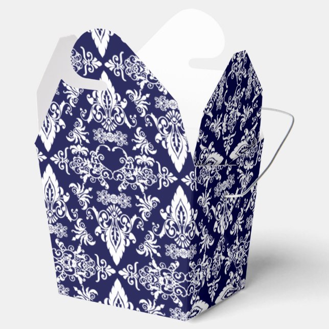 Caixas de favoritos Damask 05 Marinho-White-Take O (Aberto)