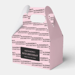 Caixas de Favoritos de Aniversário com Nome e Idad