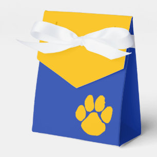 Caixas de Favoritos de Graduação de Pawprint Azul