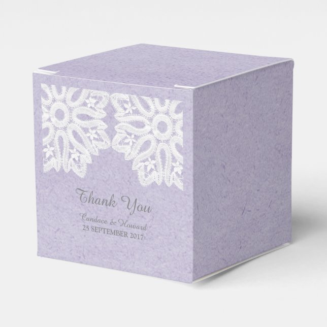 Caixas de Favoritos de Lace Elegante Roxo (Frente)