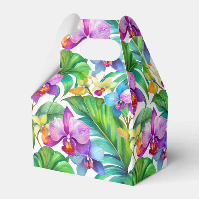 Caixas de favoritos de orquídeas tropicais (Frente)