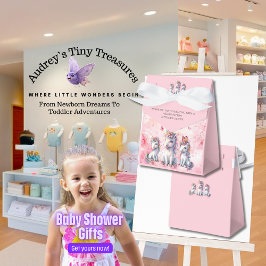 Caixas de Favoritos do Chá de fraldas Unicorn Enca