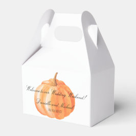 Caixas de Favoritos Gable Casamento outono Pumpkin