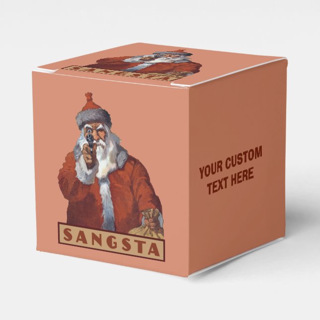 Caixas de favoritos personalizadas de Papais noeis (Frente)