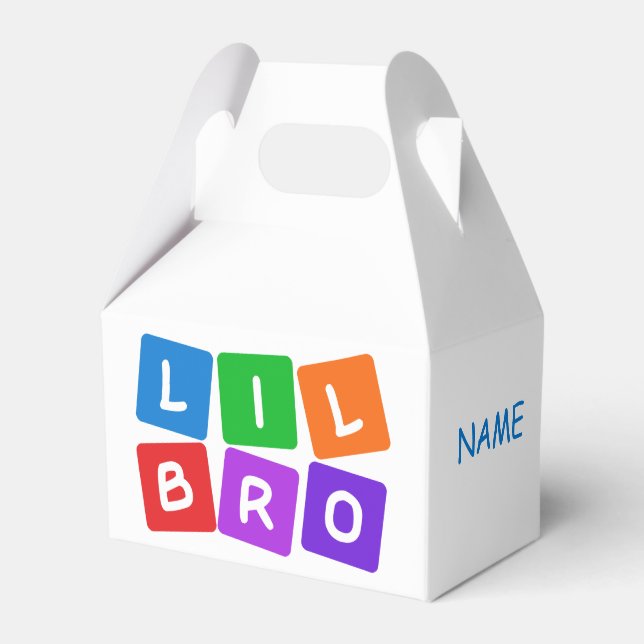 Caixas de favoritos personalizadas do Little Bro (Frente)