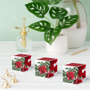 Caixas de Favoritos Personalizadas do Rosa vermelh