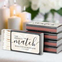 Caixas de Fósforos Casamento Coração Elegante Comb