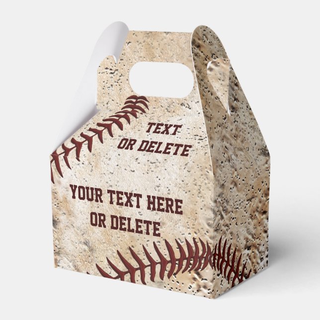 Caixas de Lembranças Personalizadas de Beisebol Vi (Frente)