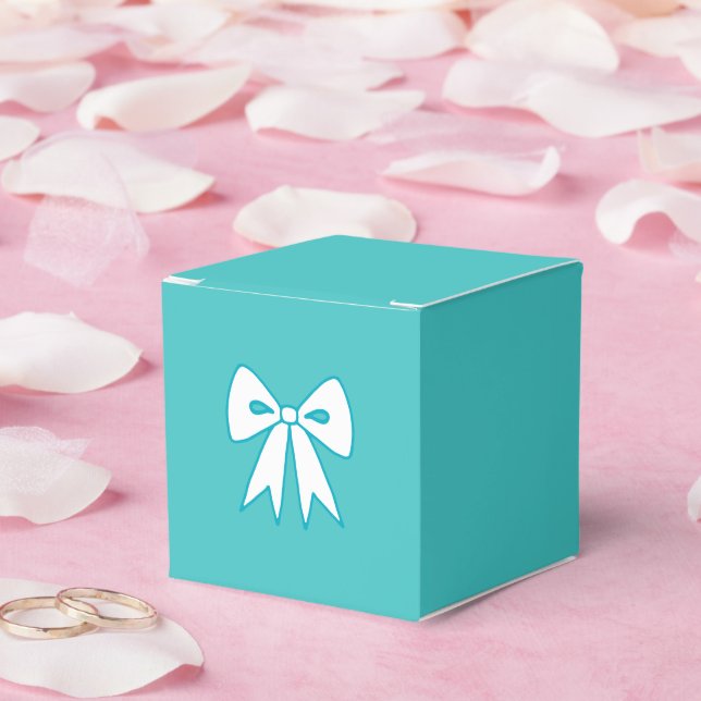 Caixas de Presente com Laço Azul (Casamento)