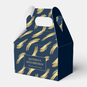 Caixas de Presente de Aniversário Elegantes Navy G