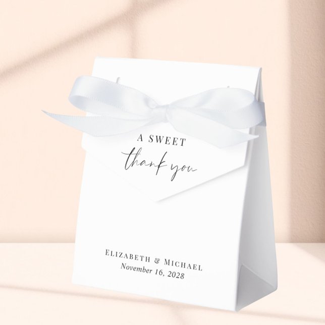 Caixas de Presente de Casamento Chic A Sweet Thank (Criador carregado)