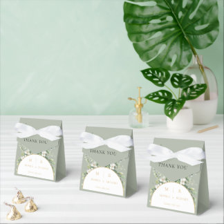 Caixas de Presente de Casamento com Monograma Botâ