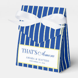 Caixas de Presente de Casamento Listradas de Azul