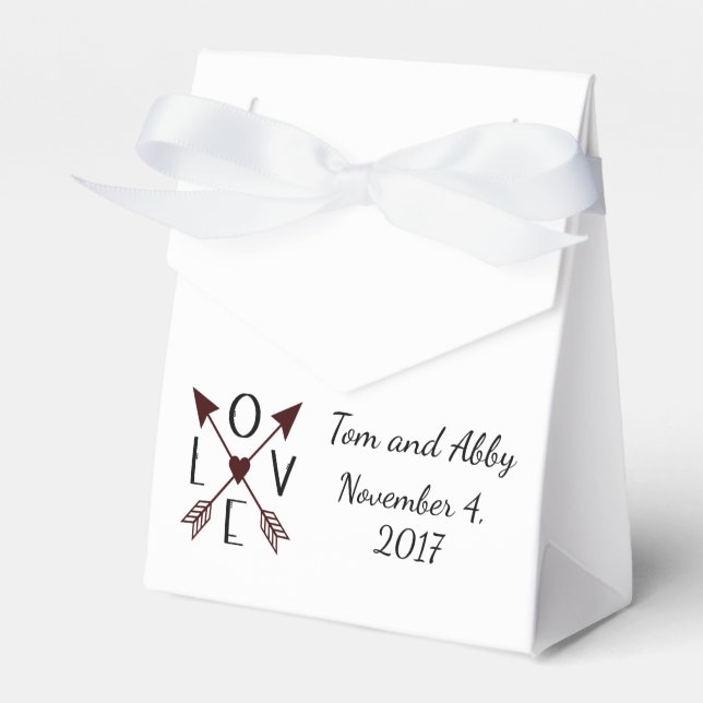 Caixas de Presente de Noiva com Amor Personalizado (Frente)