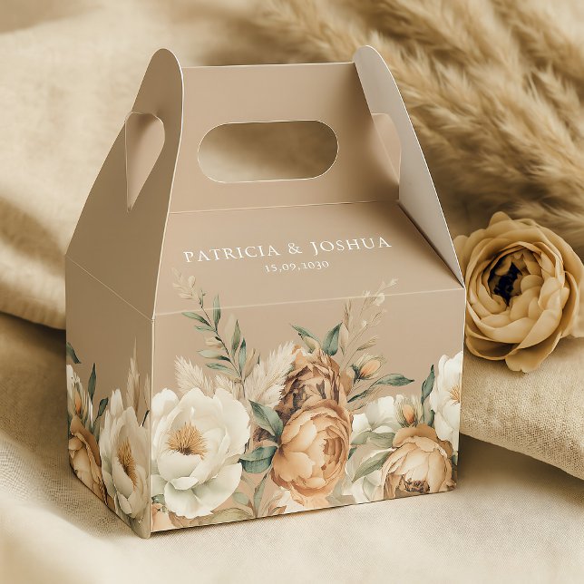 Caixas de Presentes de Casamento Rústicas Boho Ele (Criador carregado)