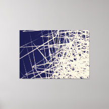 Caixas Empilhadas Azul - Impressão de Tela