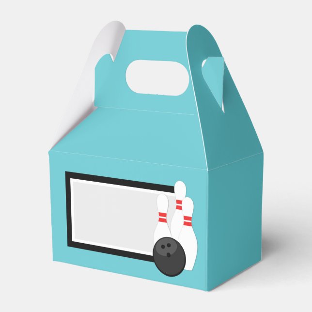 Caixas Favoráveis De Boliche Azul Teal (Frente)