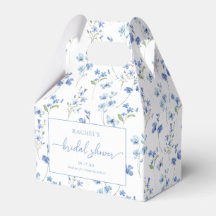 Caixas Favoráveis do Chá de panela Floral Azul Dus
