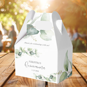 Caixinha De Lembrancinhas 15 de Botânica Eucalyptus Quinceanera