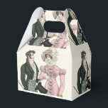 Caixinha De Lembrancinhas 1823 Moda Mulher do Homem de Casamento Antiquado<br><div class="desc">Casal Antiquado de Casamento - Arte de moda antiga de um homem e de uma mulher em 1823, um belo casal do século 19, antes da era Vitoriana, uma ilustração de moda aquática em placa de moda. Esta bela ilustração de dois amantes da moda é de um anúncio para o...</div>