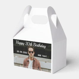 Caixinha De Lembrancinhas 20 de feliz simples data add name mod