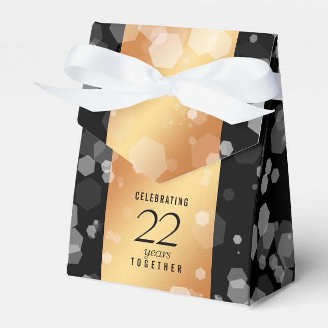 Caixinha De Lembrancinhas 22º aniversário do Casamento de Cobre (Frente)