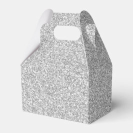 Caixinha De Lembrancinhas 26 Impressão Silver Glitter Gable