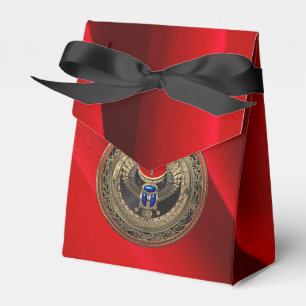 Caixinha De Lembrancinhas [300] Scarab Dourado Egípcio Alado Sagrado com An