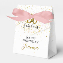 30 e Fabuloso Aniversário Dourado e Preto Elegante