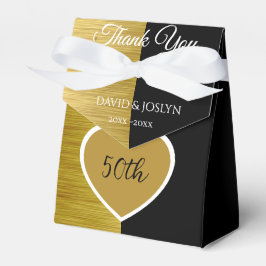 Caixinha De Lembrancinhas 50º Aniversário do Casamento da Madeira Elegante