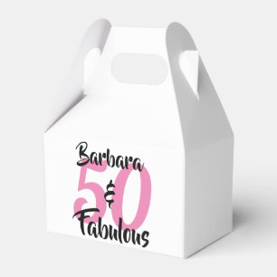 Caixinha De Lembrancinhas 50 e Fabuloso Aniversário Personalizado
