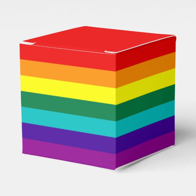 Caixinha De Lembrancinhas 7 Bandeira do Rainbow (Frente)