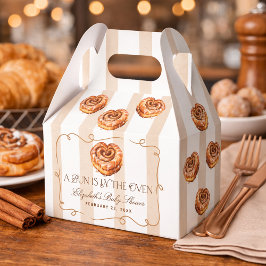 Caixinha De Lembrancinhas A Bun in the Oven Cinnamon Roll Theme Baby Shower