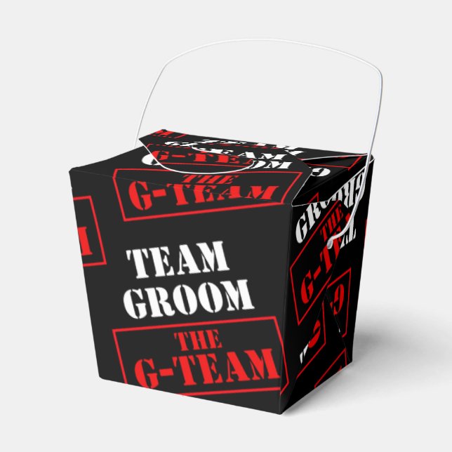 Caixinha De Lembrancinhas A Equipe G-Team Take-Out (Frente)
